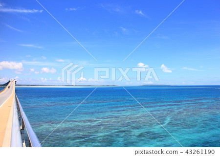 Sea seen from Irabu Ohashi Sea seen from Irabu Ohashi 43261190