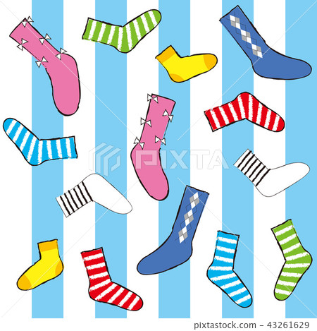Pattern socks light blue Pattern socks light blue 43261629