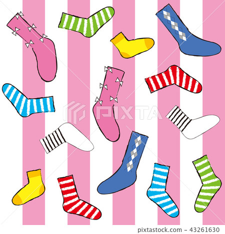 Pattern socks pink Pattern socks pink 43261630