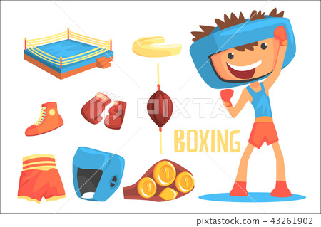Boy Boxer, Kids Future Dream Professional Boxing Sportive Career Illustration With Related To 43261902