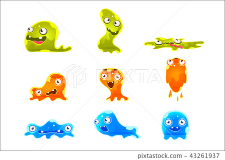 Sluggish Blob Emoji Cartoon Primitive Fantastic... - Stock Illustration  [43261937] - PIXTA