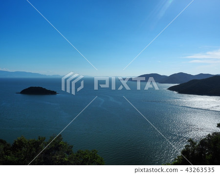 View of Aioi Bay Aioi Bay in the summer afternoon 43263535