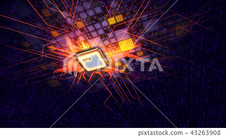 Micro CPU shapes a window in black future 43263908