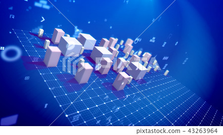 Rectangular commerce indexes in the blue backdrop 43263964