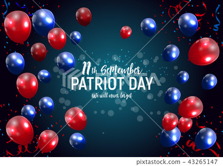Patriot Day USA poster background.September 11, We will never forget. Vector illustration. Patriot Day USA poster background.September 11, We will never forget. Vector illustration. 43265147