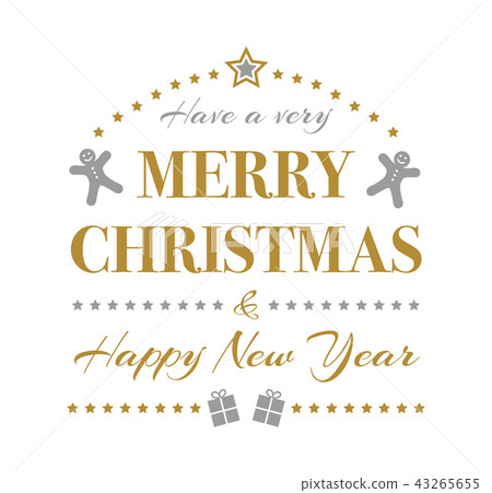 Christmas decoration with greetings. Vector. Christmas decoration with greetings. Vector. 43265655