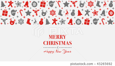 Concept of Christmas banner with wishes. Vector. Concept of Christmas banner with wishes. Vector. 43265692