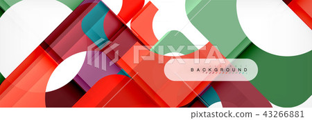 Geometric squares abstract banner. Vector illustration for business brochure or flyer, presentation Geometric squares abstract banner. Vector illustration for business brochure or flyer, presentation 43266881