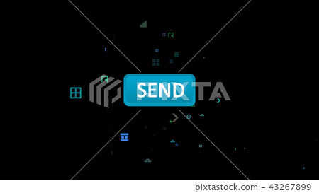 Send button in the black background - Stock Illustration [43267899] - PIXTA