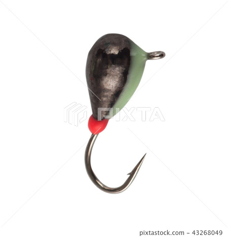Fishing mormyshka Wobbler fishing theme over white Fishing mormyshka Wobbler fishing theme over white 43268049