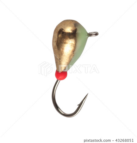 Fishing mormyshka Wobbler fishing theme over white 43268051