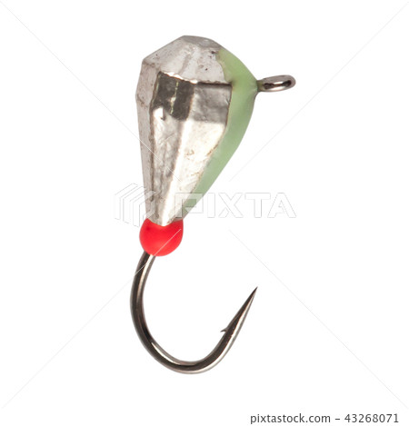 Fishing mormyshka Wobbler fishing theme over white Fishing mormyshka Wobbler fishing theme over white 43268071