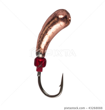 Fishing mormyshka Wobbler fishing theme over white Fishing mormyshka Wobbler fishing theme over white 43268088