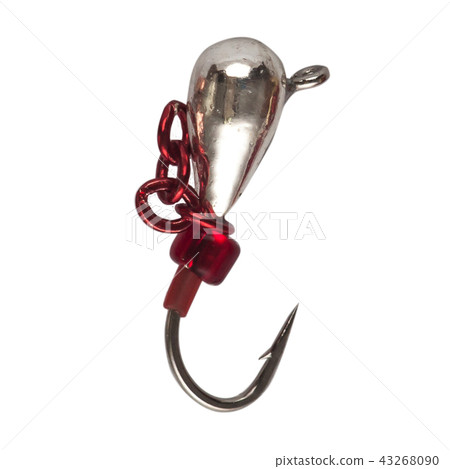 Fishing mormyshka Wobbler fishing theme over white Fishing mormyshka Wobbler fishing theme over white 43268090