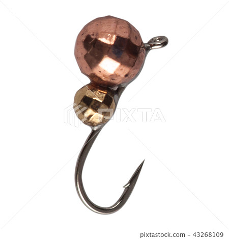 Fishing mormyshka Wobbler fishing theme over white Fishing mormyshka Wobbler fishing theme over white 43268109