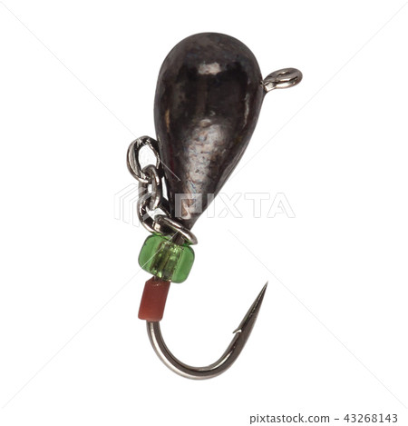 Fishing mormyshka Wobbler fishing theme over white Fishing mormyshka Wobbler fishing theme over white 43268143