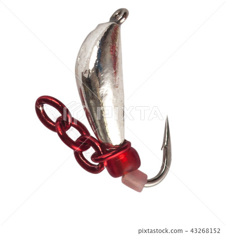 Fishing mormyshka Wobbler fishing theme over white Fishing mormyshka Wobbler fishing theme over white 43268152