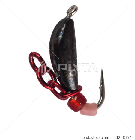 Fishing mormyshka Wobbler fishing theme over white Fishing mormyshka Wobbler fishing theme over white 43268154