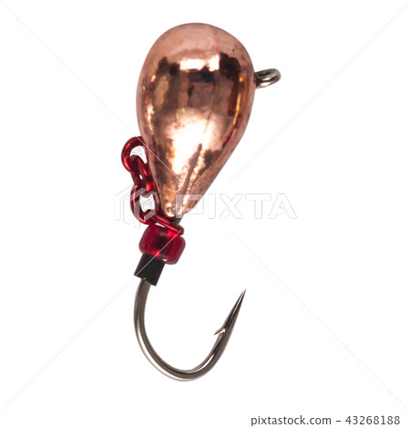 Fishing mormyshka Wobbler fishing theme over white Fishing mormyshka Wobbler fishing theme over white 43268188