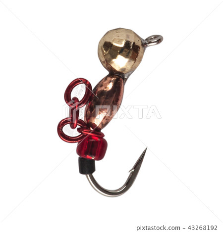 Fishing mormyshka Wobbler fishing theme over white Fishing mormyshka Wobbler fishing theme over white 43268192