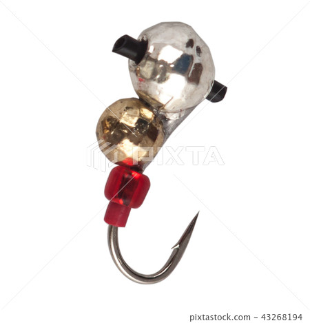 Fishing mormyshka Wobbler fishing theme over white Fishing mormyshka Wobbler fishing theme over white 43268194