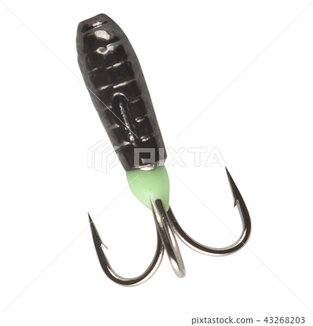 Fishing mormyshka Wobbler fishing theme over white Fishing mormyshka Wobbler fishing theme over white 43268203