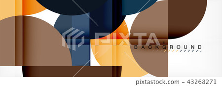 Modern geometrical abstract background - circles. Business or technology presentation design Modern geometrical abstract background - circles. Business or technology presentation design 43268271