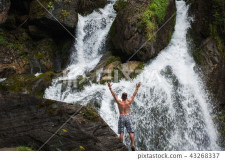 Waterfall in Altai Mountains 43268337