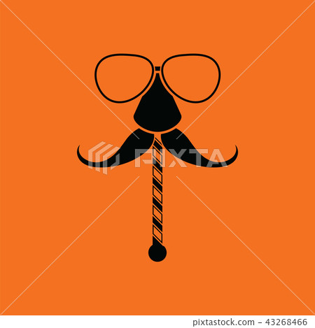 Glasses and mustache icon Glasses and mustache icon 43268466