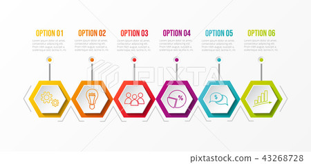 colorful buttons timeline with set of icons high-res... Colourful timeline with business icons. Vector. - Stock Illustration ...