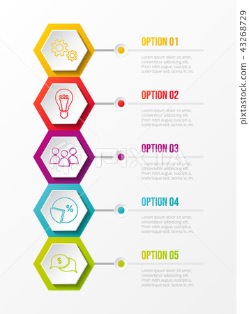 Business infographic template with icons. Vector. Business infographic template with icons. Vector. 43268729