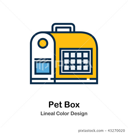 Pet Box Line Color Icon - Stock Illustration [43270020] - PIXTA