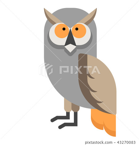 Owl flat illustration Owl flat illustration 43270083