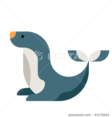 Sea lion flat illustration Sea lion flat illustration 43270085