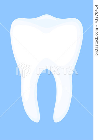 Colorful cartoon healthy tooth Colorful cartoon healthy tooth 43270414