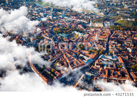 Aerial view of Vilnius, Lithuania 43271535