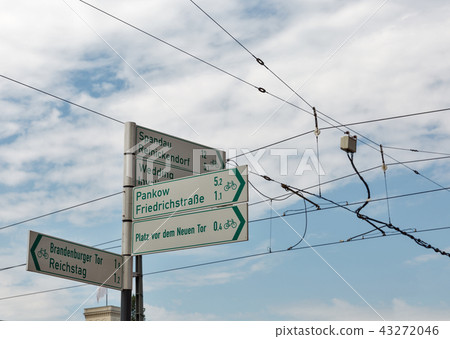 Street signpost against sky. Berlin, Germany. 43272046