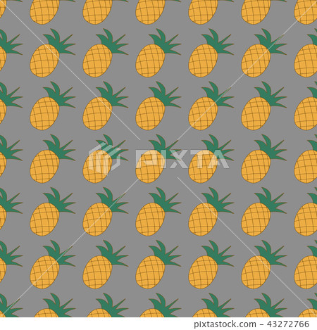 Vector seamless pattern with fruit pineapple Vector seamless pattern with fruit pineapple 43272766