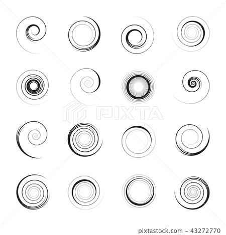 Spiral design elements. 43272770