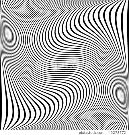 Wavy lines texture. Striped background. 43272772