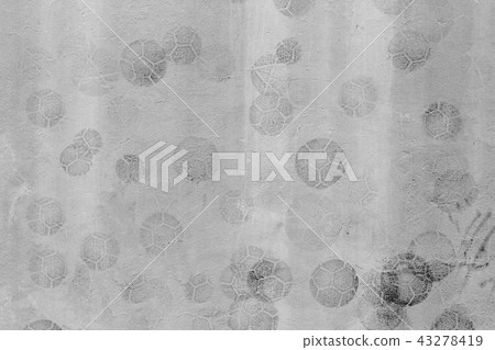 football print on cement background football print on cement background 43278419