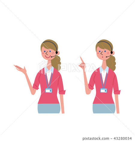 Foreign teacher lecturer Illustration set 43280034