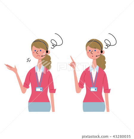 Foreign teacher lecturer Illustration set 43280035