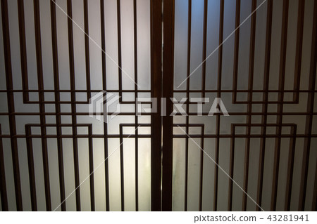 日本建築學磨玻璃格子門 日本建築學磨玻璃格子門 43281941