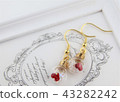 Heart-filled glass ball earrings 43282242