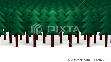 Coniferous winter coniferous forest 43282252