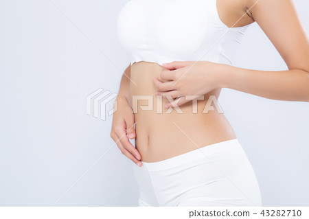 asian woman beautiful body diet with fit isolated 43282710