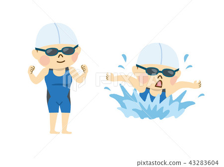 A woman swimming 43283604