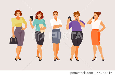 Set of business women - Stock Illustration [43284816] - PIXTA