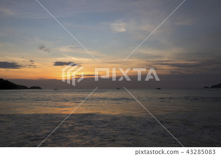 Phuket Patong Beach Sunset 43285083